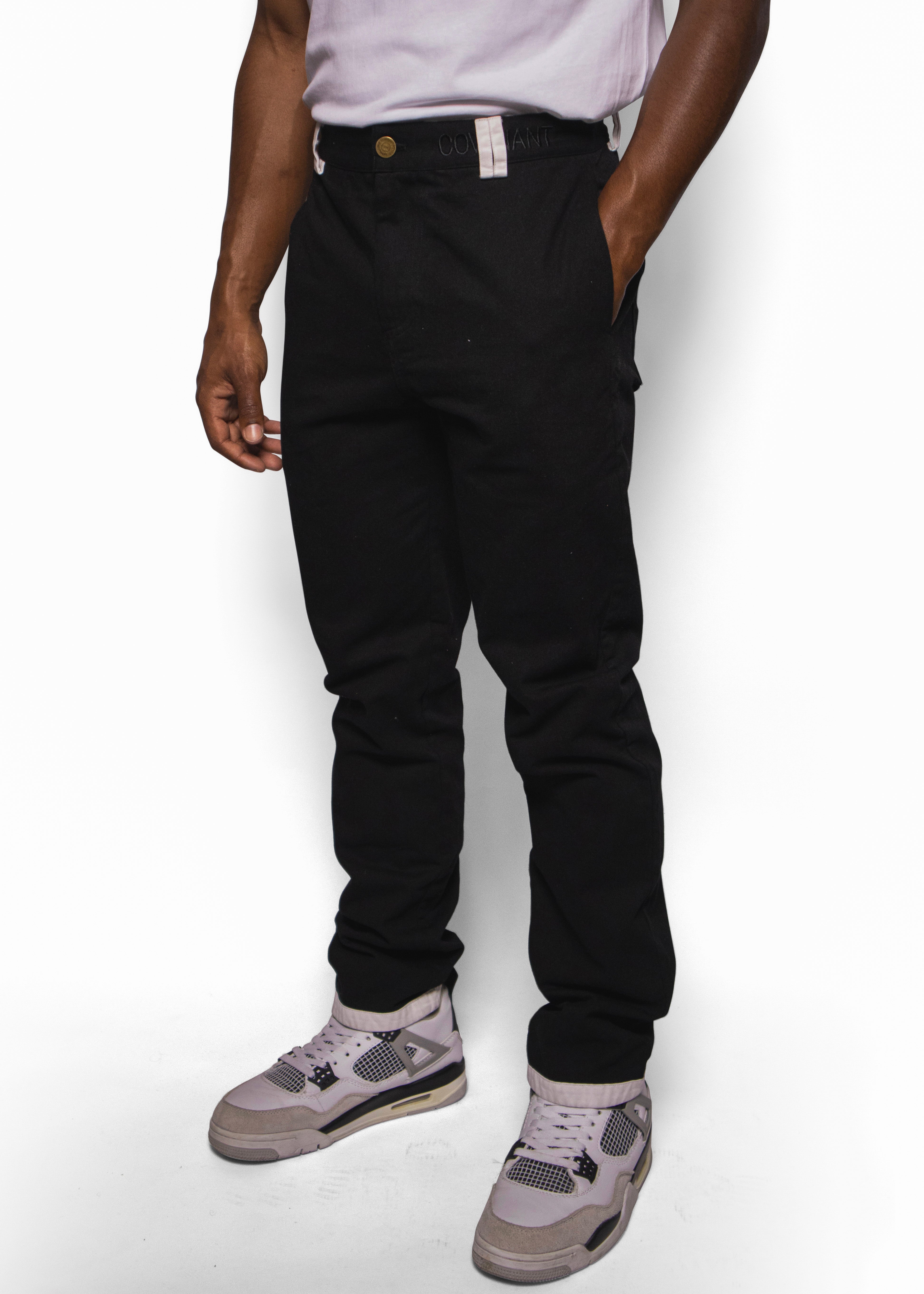 (Made to Order) Black Covenant Chino Pants