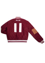 (Made to Order) Cranberry Wool MDN Letterman Jacket