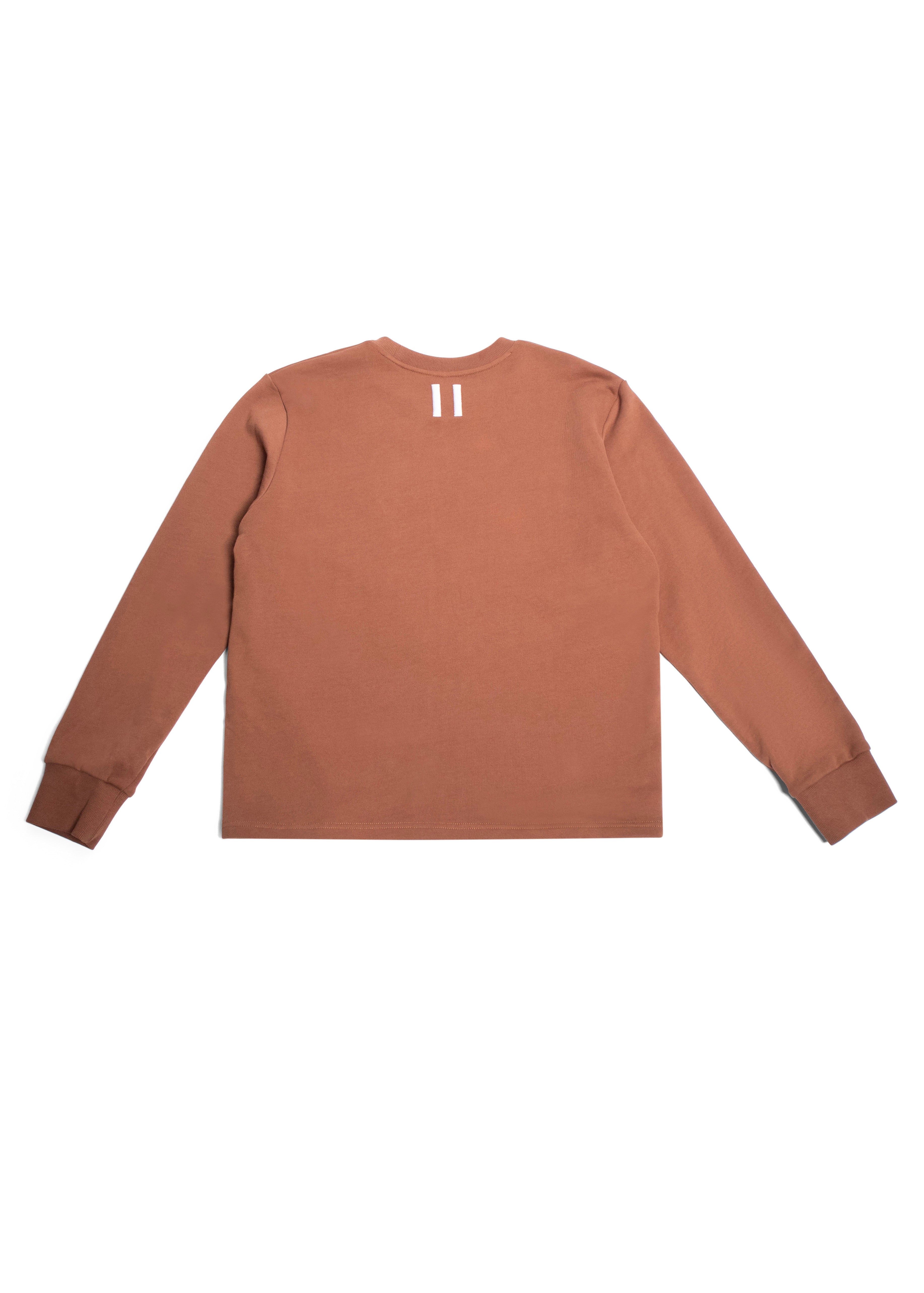 (Made to Order) Brown Varsity Crew Neck