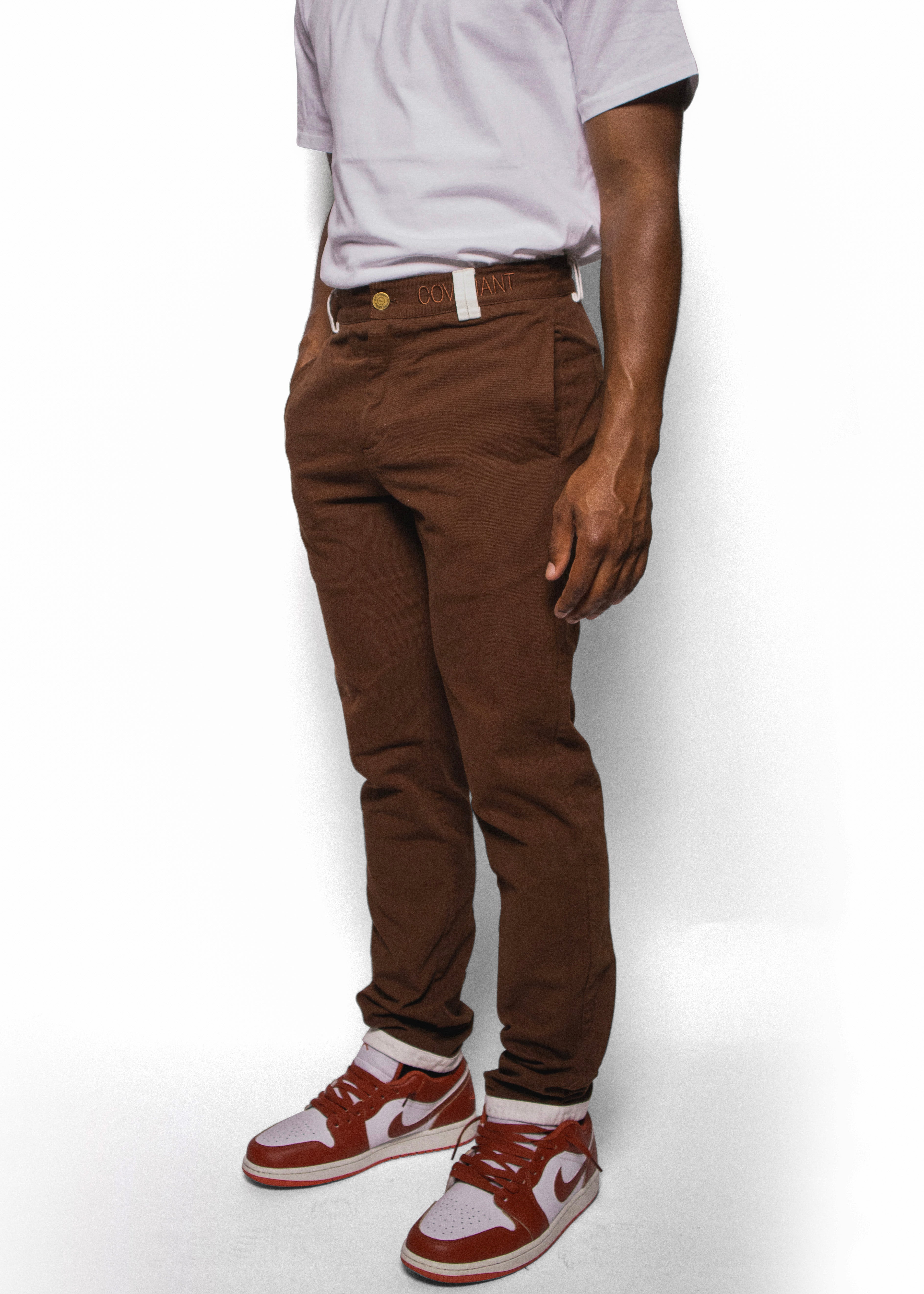 (Made to Order) Brown Covenant Chino Pants